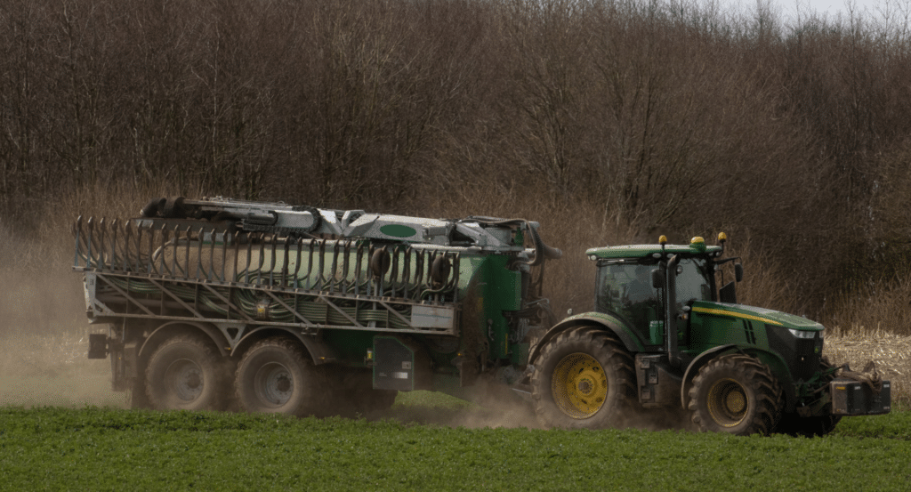 New Manure rules picture of muck spreading
